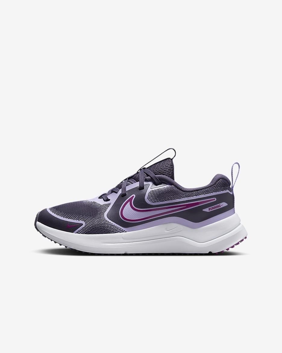 Nike Cosmic Runner Older Kids' Road Running Shoes - Dark Raisin/Hydrangeas/White/Hot Fuchsia