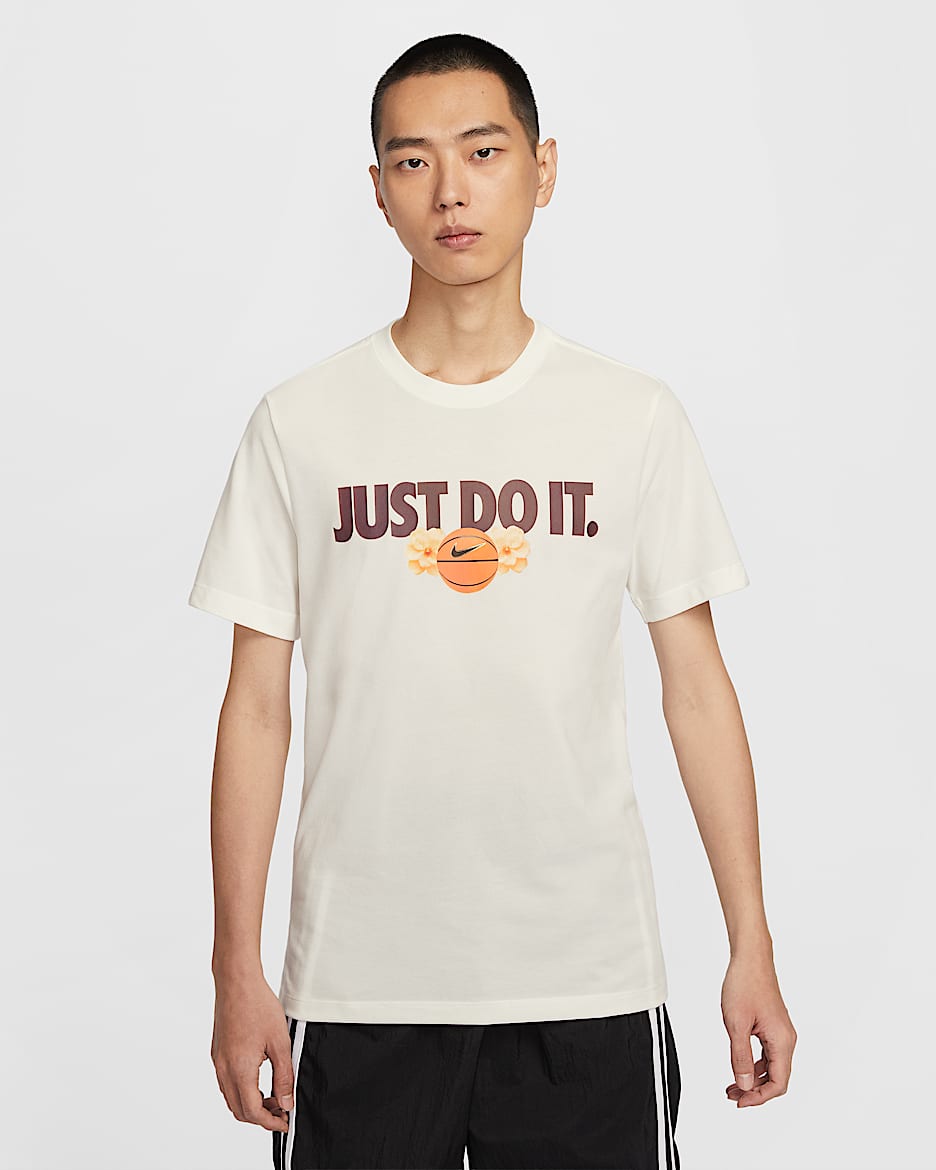Nike 男款 Dri-FIT 籃球 T 恤 - Sail