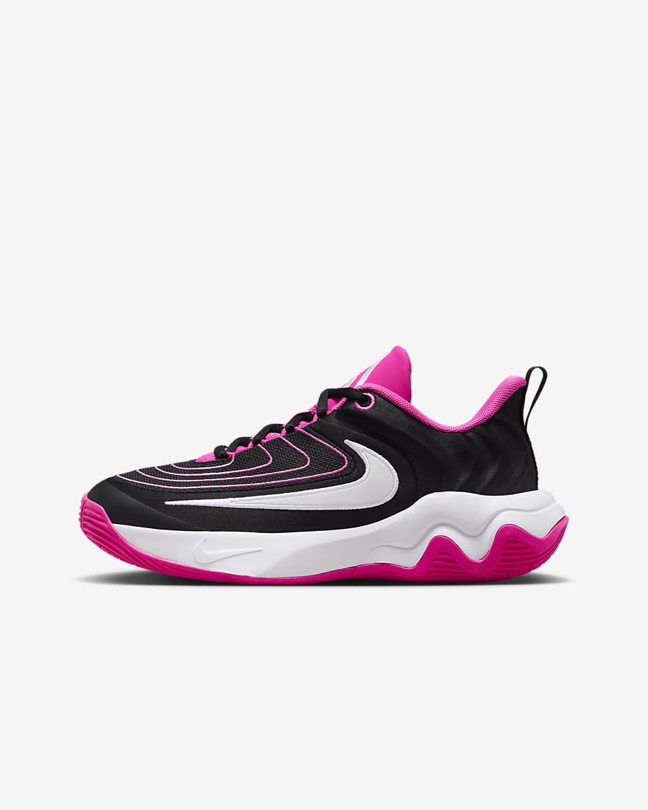 Giannis Immortality 4 Big Kids' Basketball Shoes - Black/Laser Fuchsia/White