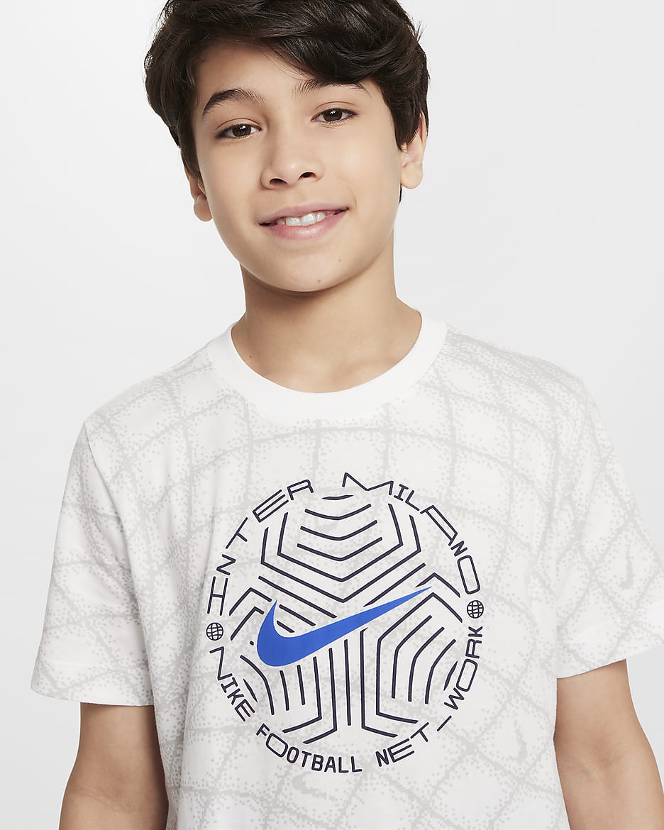 Inter Milan Nike Voetbalshirt voor kids - Wit