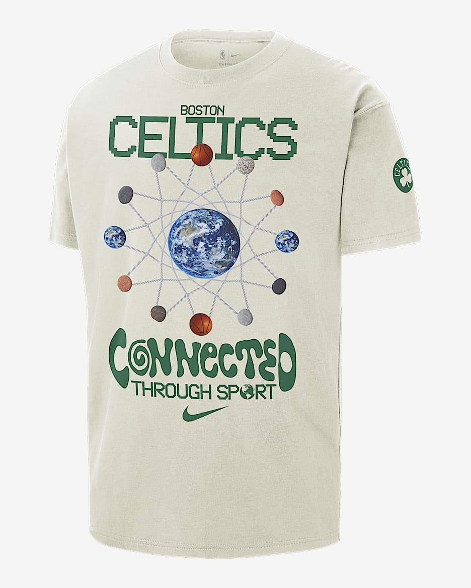 Boston Celtics Courtside 男款 Nike NBA Max90 T 恤 - Pure