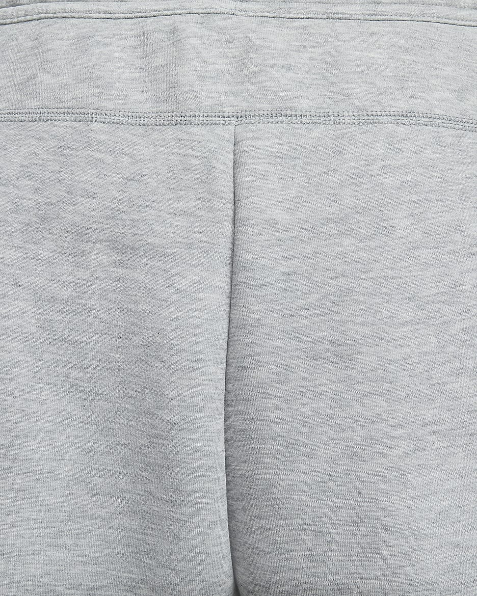 Nike Tech Men's Fleece Open-Hem Trousers - Dark Grey Heather/Black