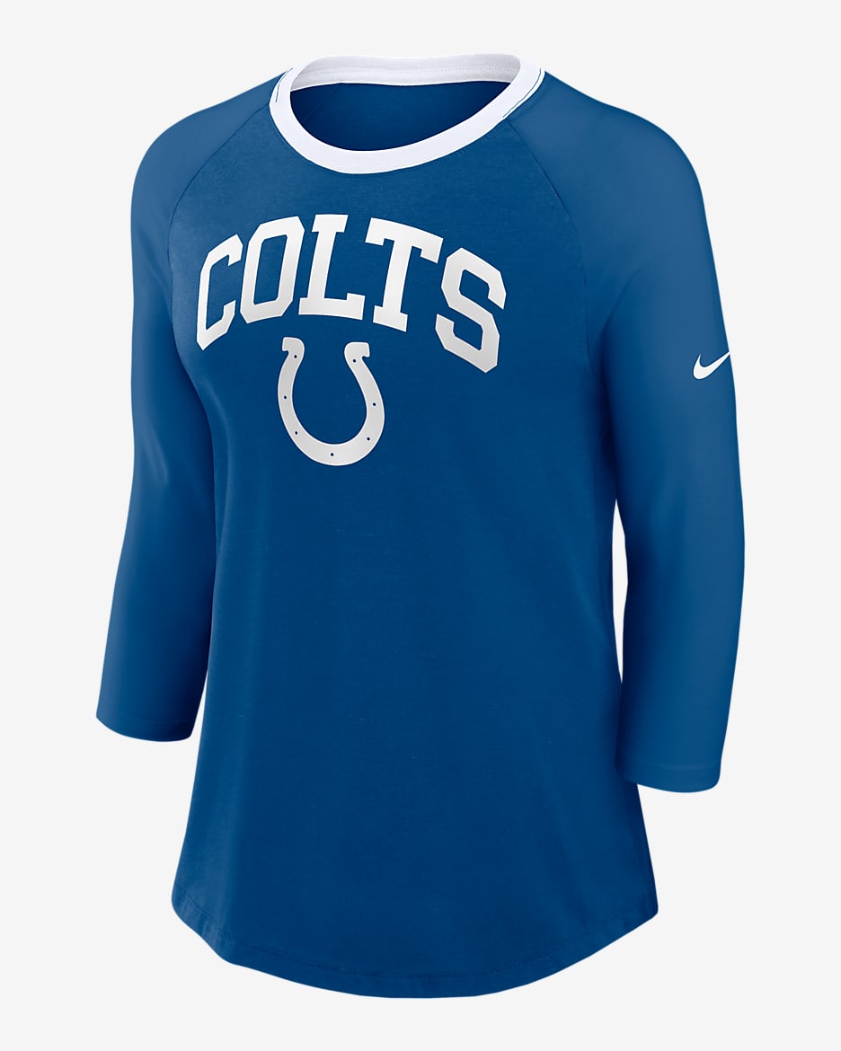 Playera de manga ¾ Nike de la NFL para mujer Indianapolis Colts - Royal