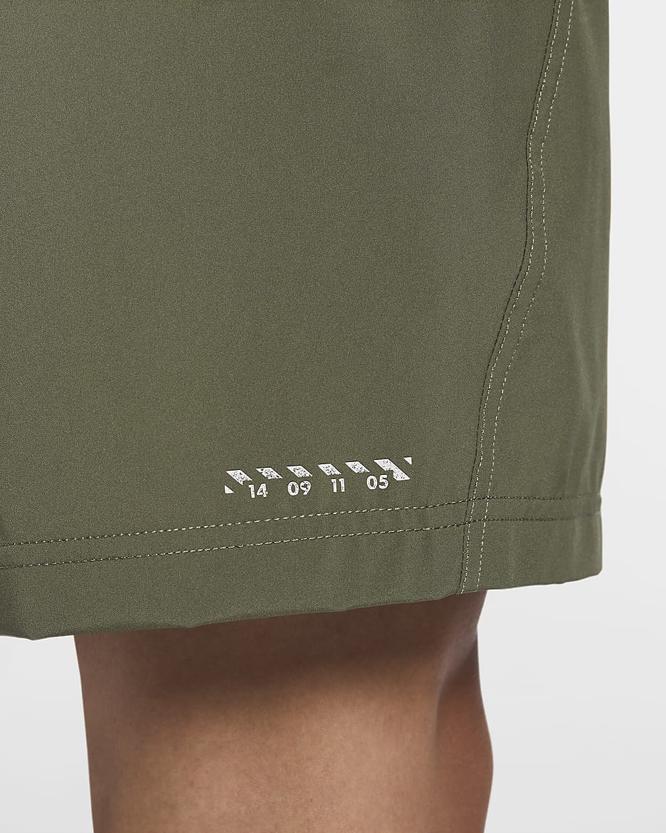 Nike Form Men's Dri-FIT 18cm (approx.) Unlined Versatile Shorts - Medium Olive/Pale Ivory/Cargo Khaki