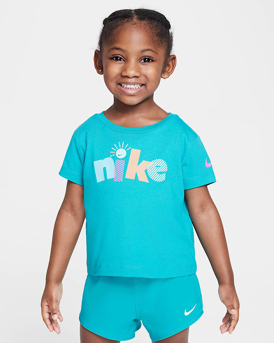 Nike Sunny Swoosh Toddler Graphic T-Shirt - Dusty Cactus