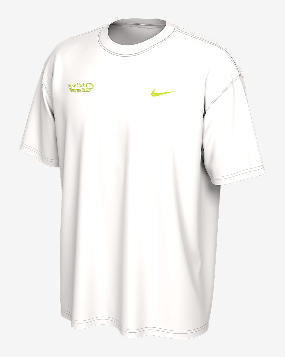 NikeCourt Women's Tennis T-Shirt - White/Volt
