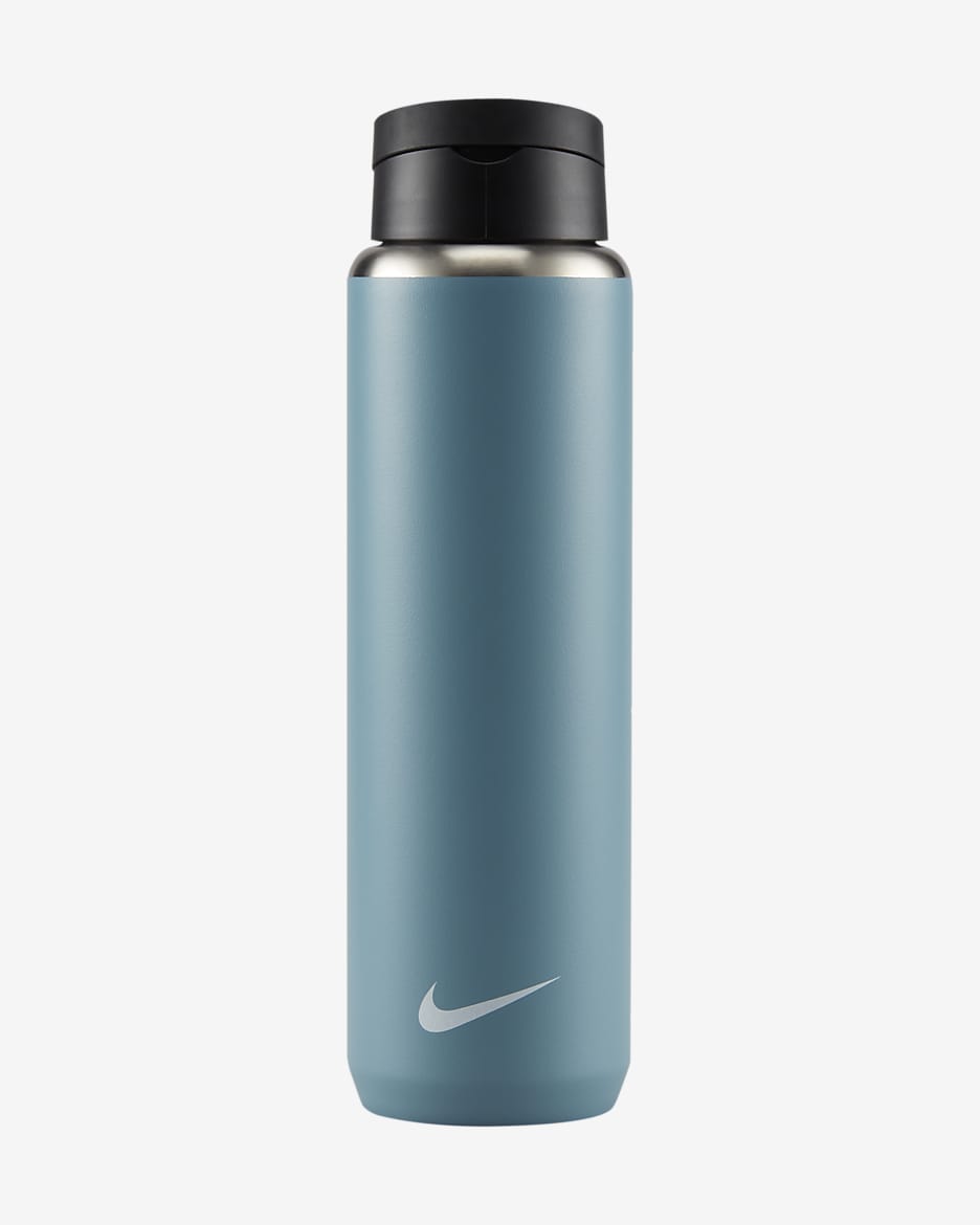 Nike Recharge Stainless Steel Straw Bottle (710ml approx.) - Cerulean/Black/White