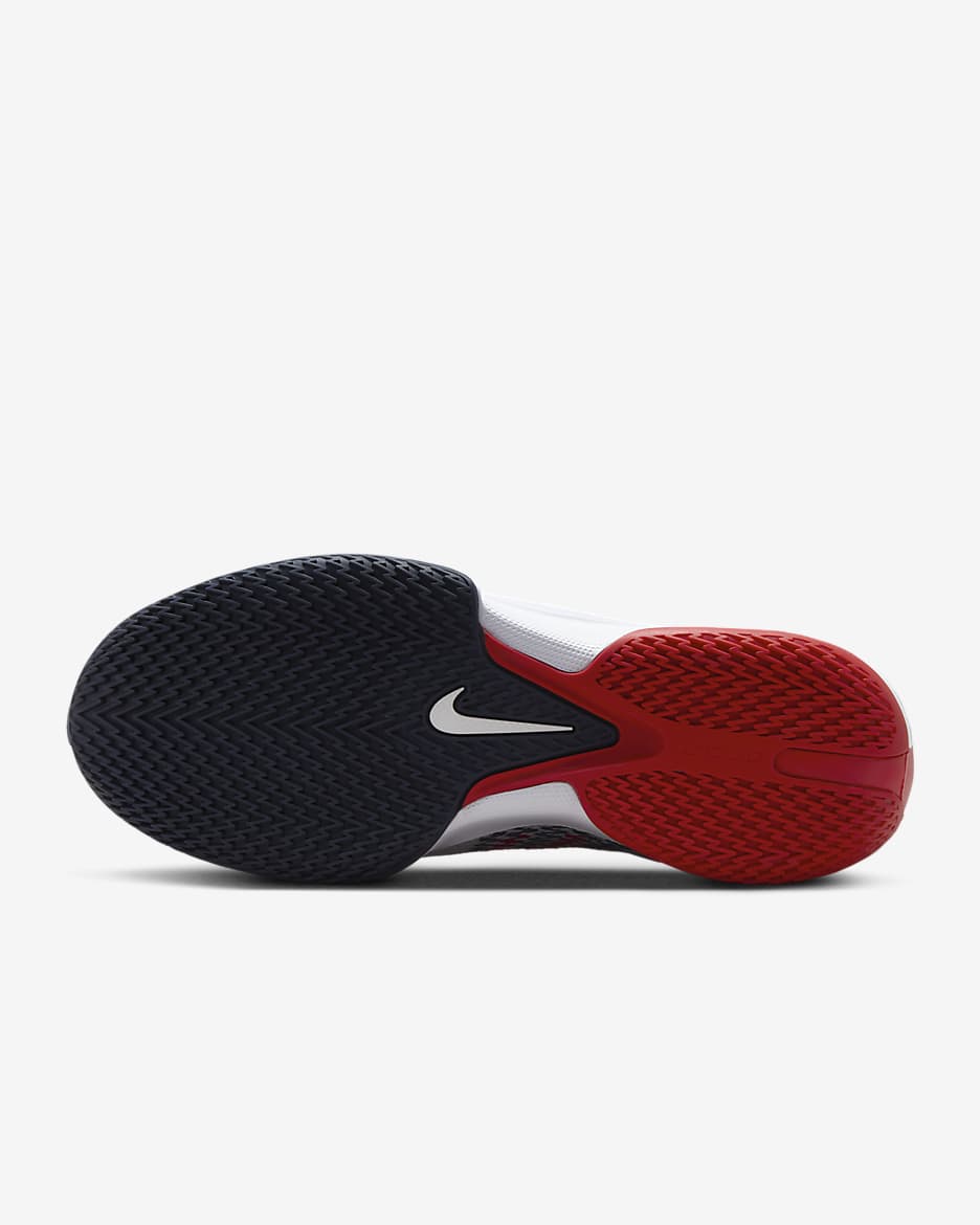 Nike G.T. Cut Academy-basketballsko til mænd - hvid/Sport Red/Obsidian