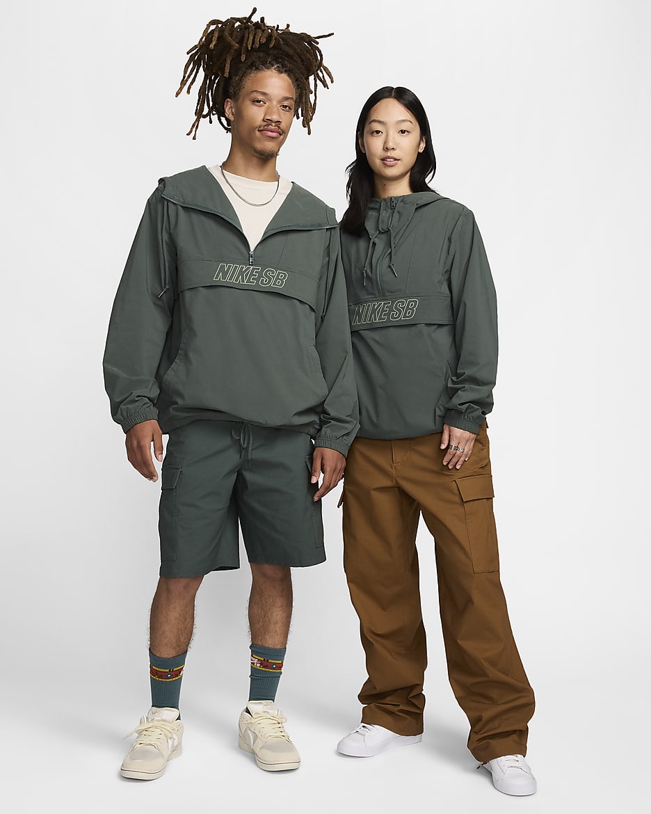 Nike SB skate-anorak - Vintage Green/Oil Green