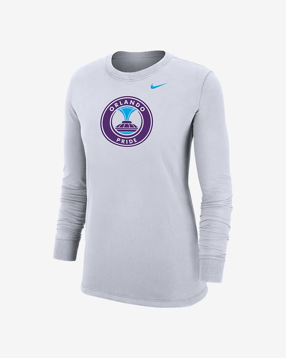 Orlando Pride Women's Nike Soccer Long-Sleeve T-Shirt - White