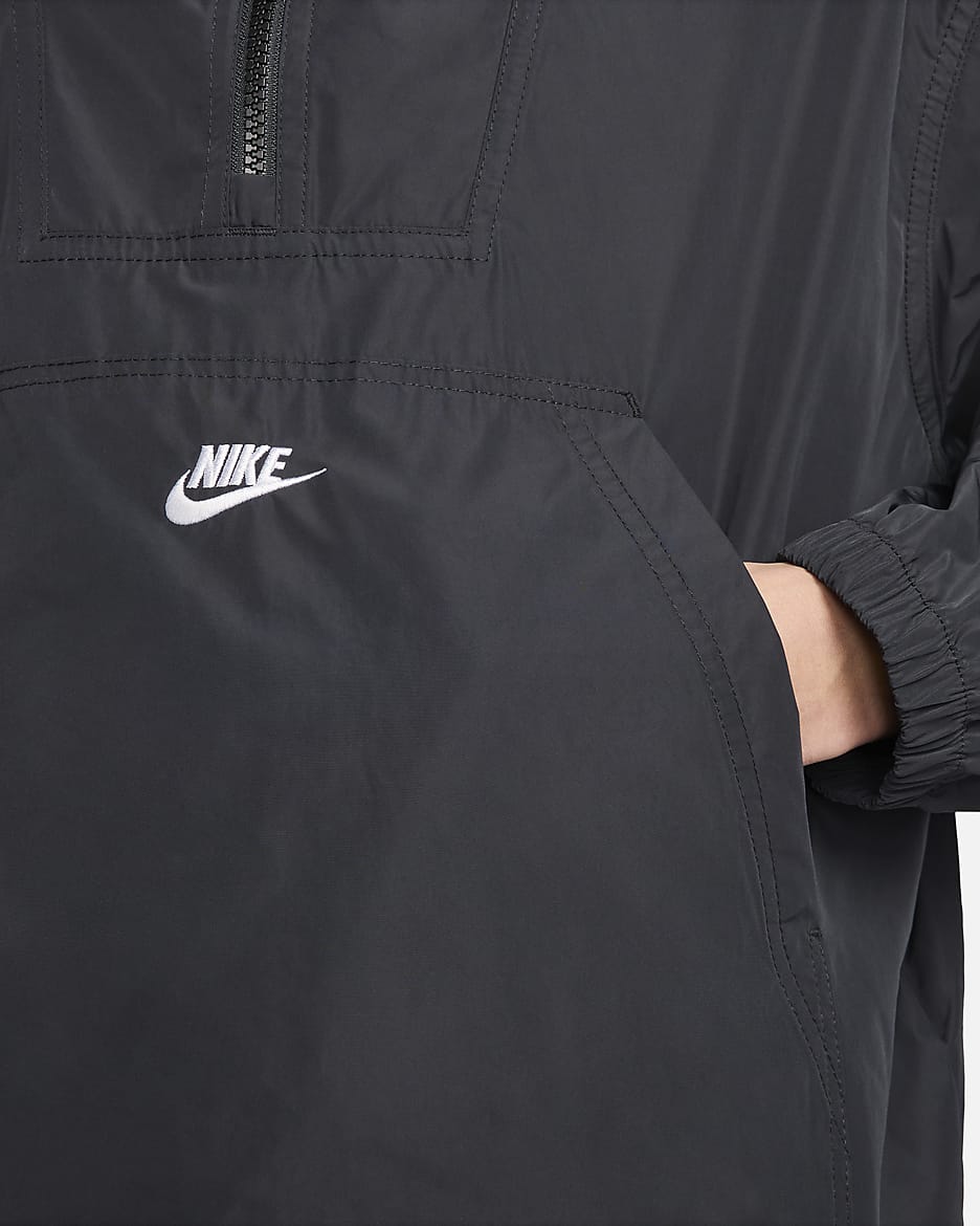 Nike Club Men's Marina Anorak - Black/White