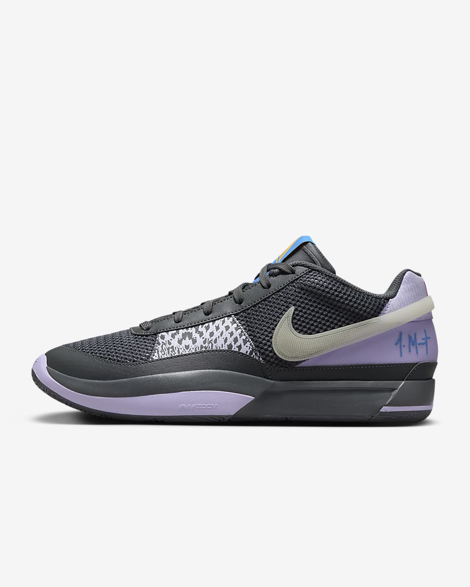 Ja 1 EP Basketball Shoes - Iron Grey/Lilac Bloom/Light Photo Blue/Multi-Color