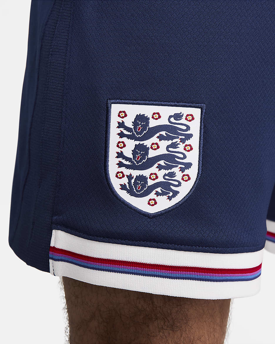 Short de foot Nike Dri-FIT Replica Angleterre 2024 Stadium Domicile pour homme - Blue Void/Blanc