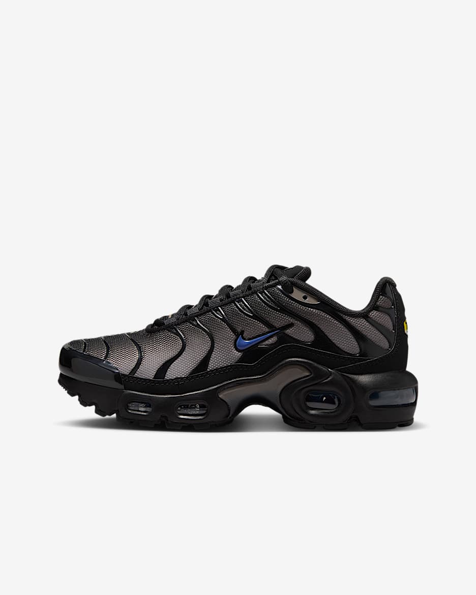 Nike Air Max Plus Kinderschoenen - Zwart/Cave Stone/Diffused Blue