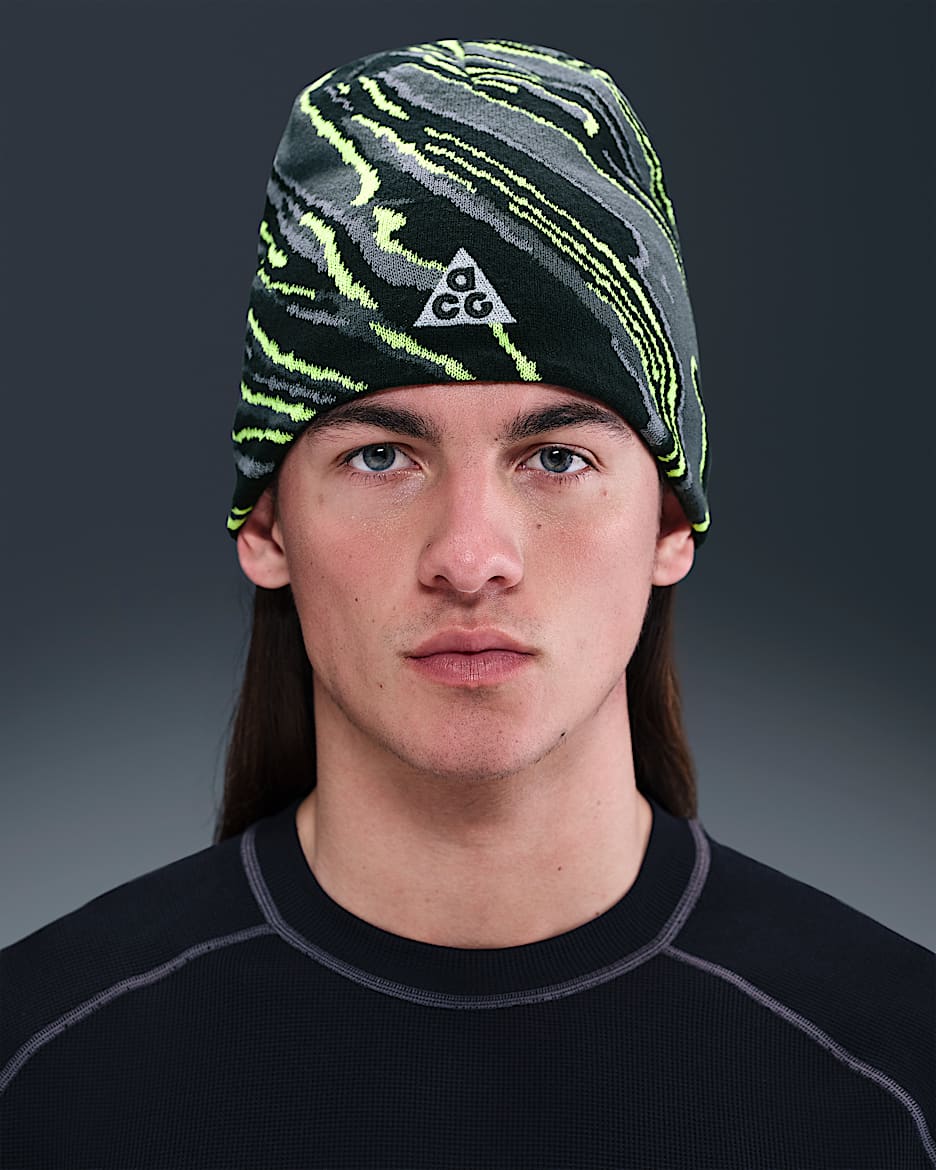 Nike ACG Peak "Big Bend" Beanie - Dark Smoke Grey/Black