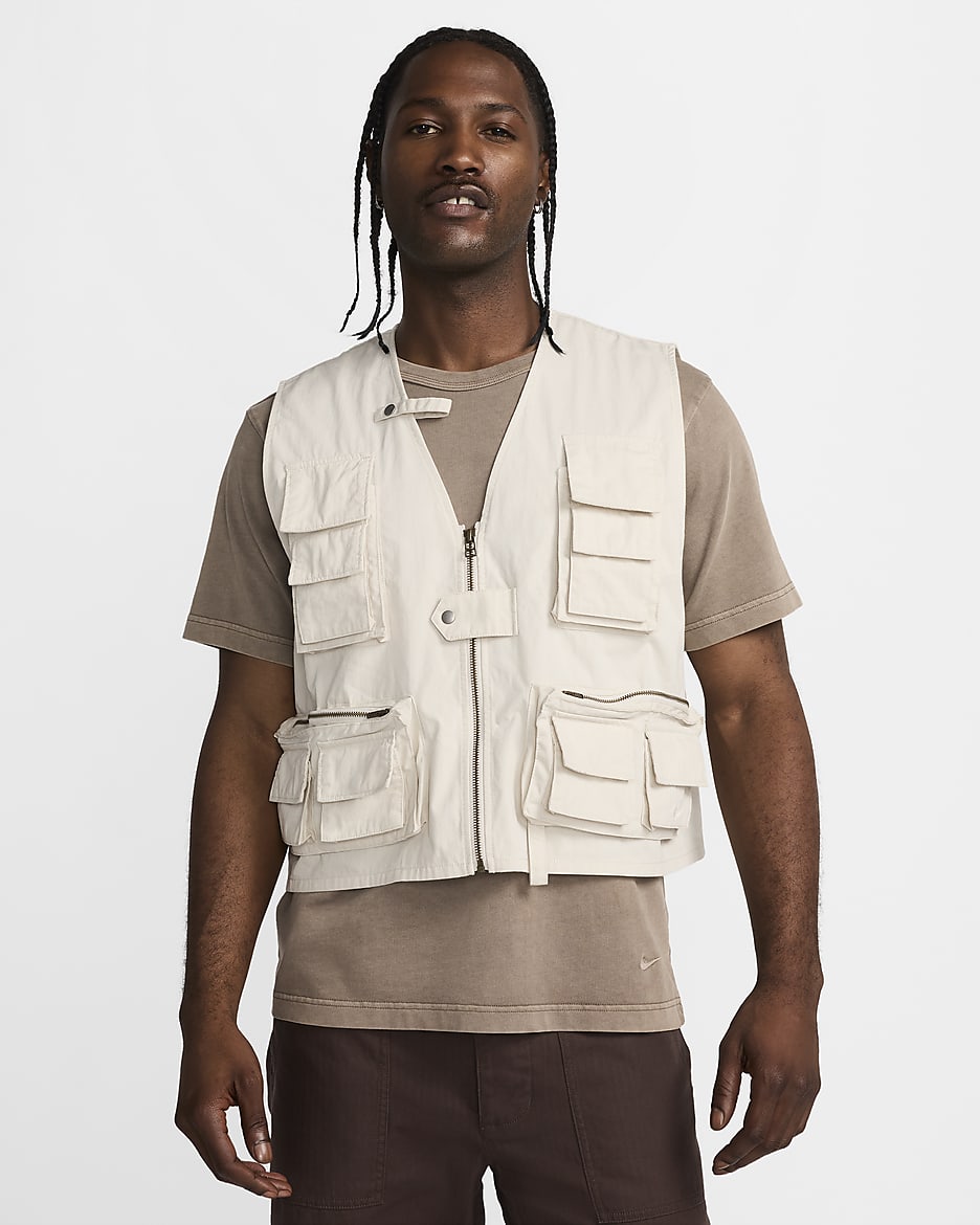 Nike Life Men's Utility Gilet - Light Orewood Brown/Light Orewood Brown