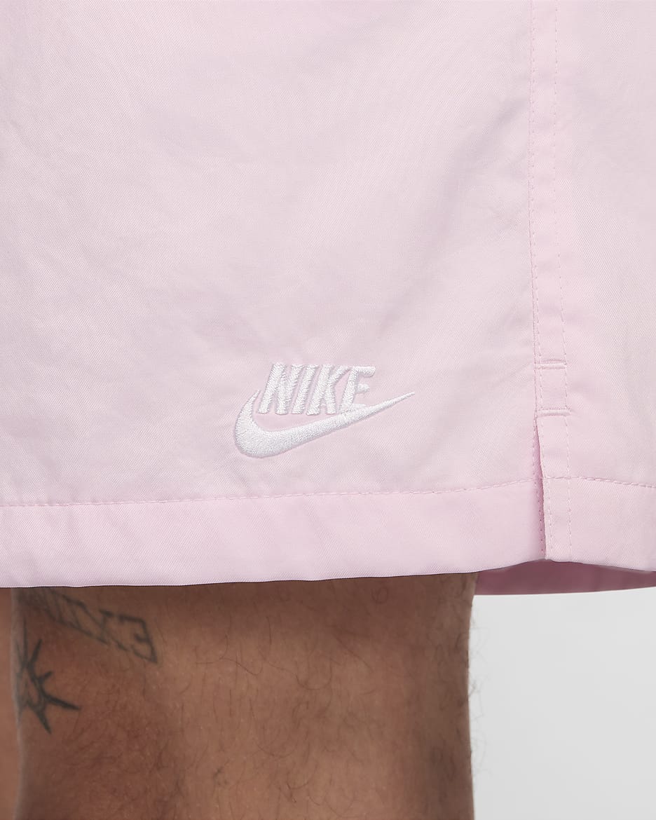 Short Flow tissé Nike Club pour homme - Pink Foam/Blanc