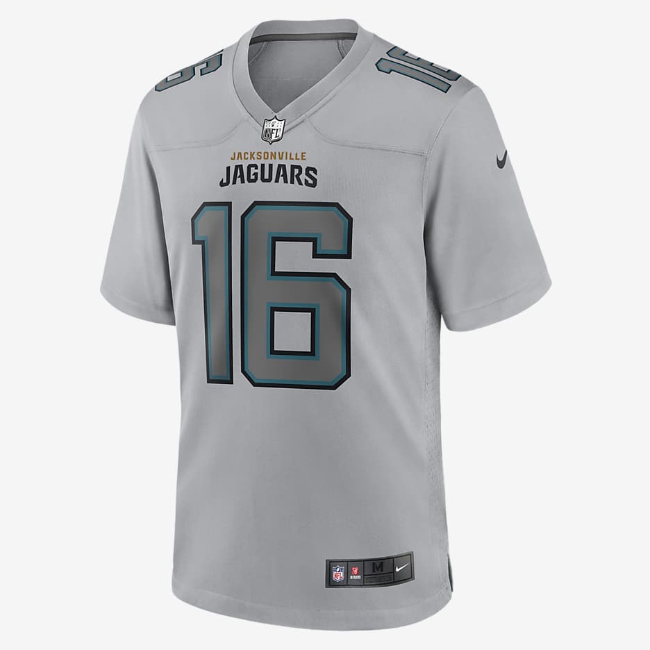 Jersey de fútbol americano a la moda para hombre NFL Jacksonville Jaguars Atmosphere (Trevor Lawrence) - Gris