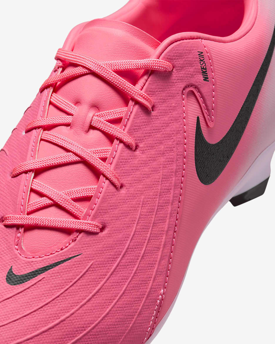 Nike Phantom GX 2 Academy MG fotballsko med lav profil - Sunset Pulse/Svart