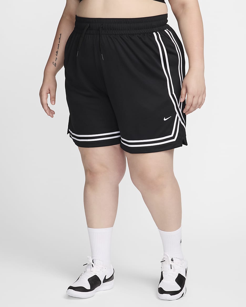 Nike Crossover Women's Dri-FIT 7" Basketball Shorts (Plus Size) - Black/Black/White