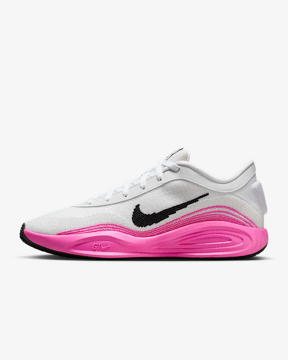 G.T. Hustle Academy Basketball Shoes - White/Pink Blast/Black