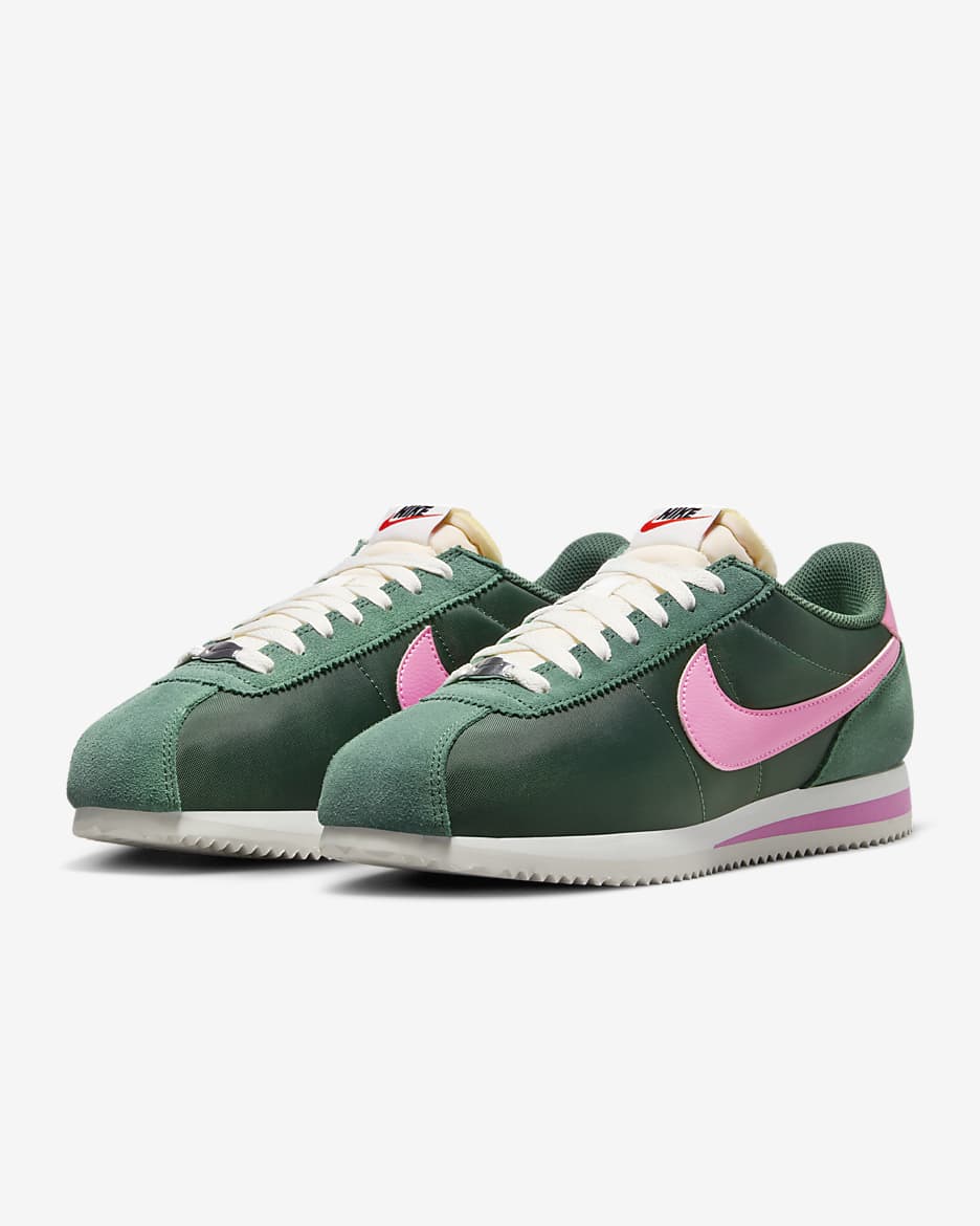 Nike Cortez Textile Ayakkabı - Fir/Sail/Team Orange/Pinksicle