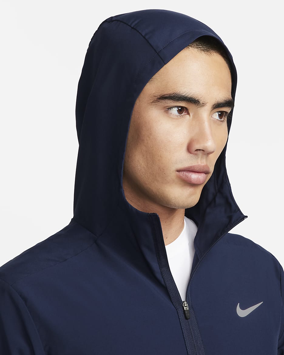 Nike Form Men's Dri-FIT Hooded Versatile Jacket - Obsidian