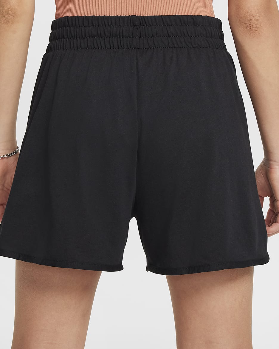 Nike Breezy Girls' Dri-FIT Training Shorts - Black/Black