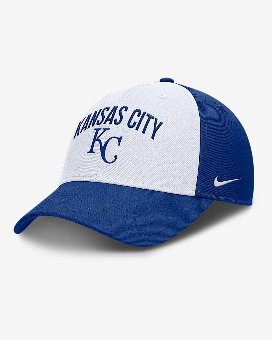 Kansas City Royals Club Men's Nike Dri-FIT MLB Adjustable Hat - White