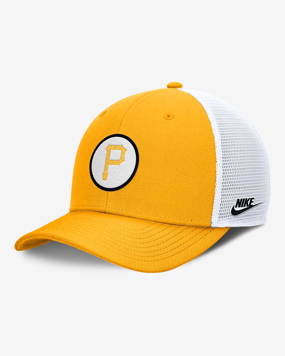 Pittsburgh Pirates Cooperstown Rise Men's Nike Dri-FIT MLB Trucker Adjustable Hat - Yellow