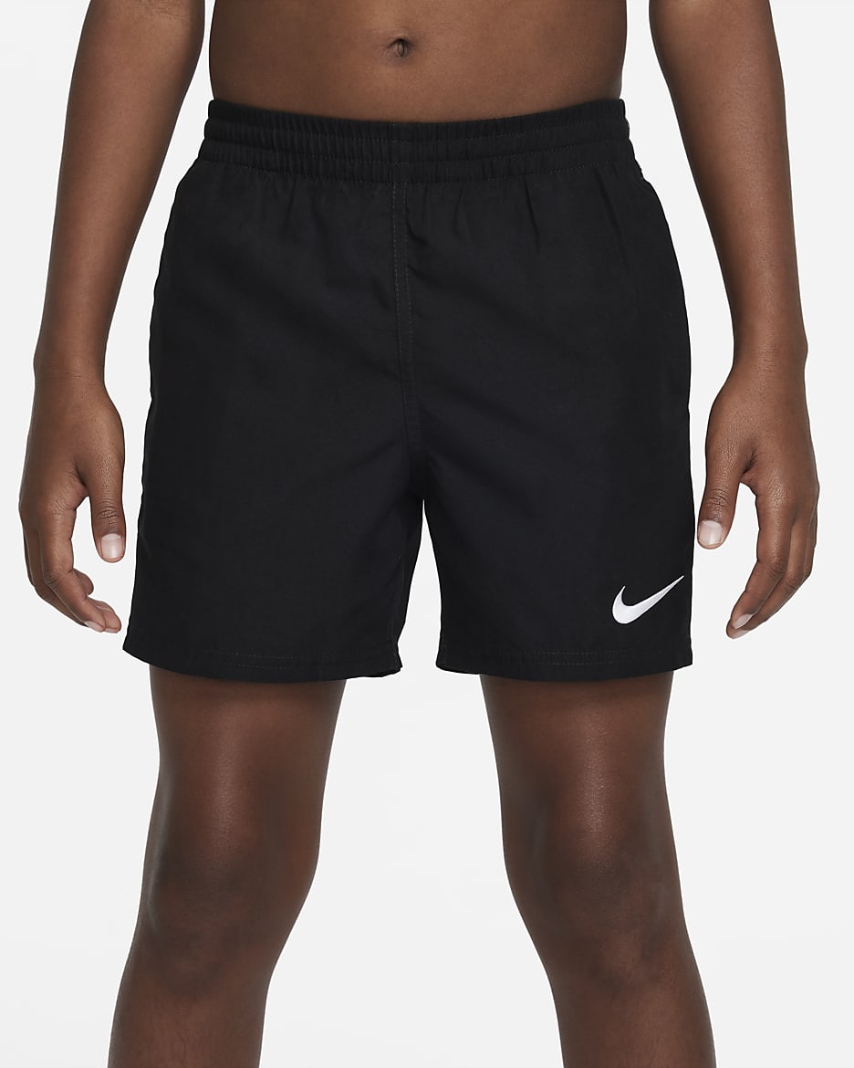 Calções de banho de 10 cm Volley Nike Júnior (Rapaz) - Preto/Branco