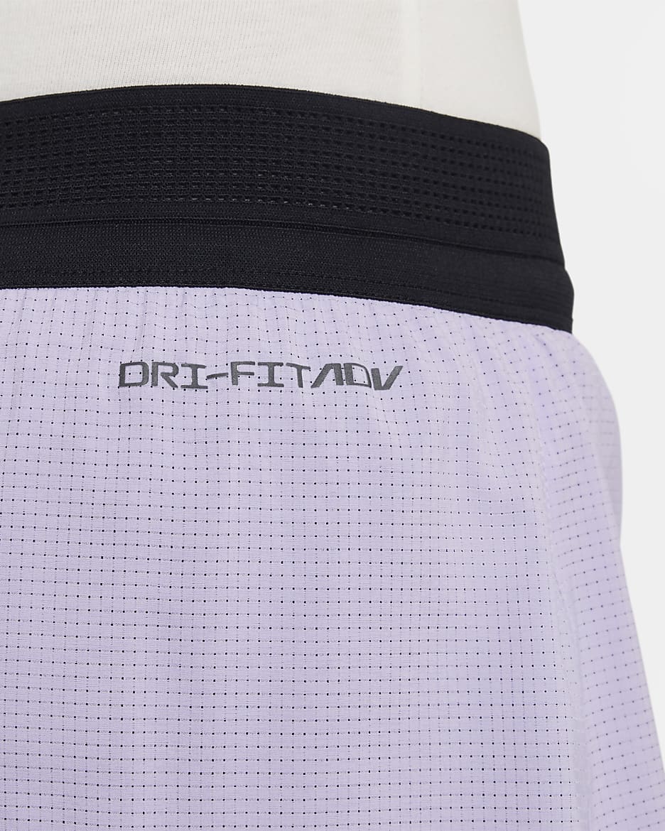 Nike Big Kids' (Girls') Dri-FIT ADV Shorts - Hydrangeas/Daybreak/Black