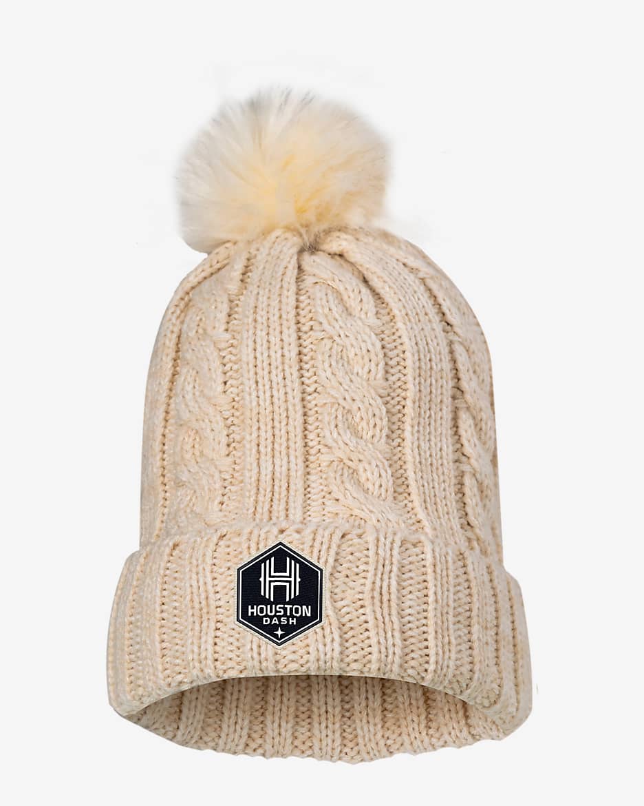 Gorro Nike de tejido Knit de la NWSL Houston Dash - Crudo