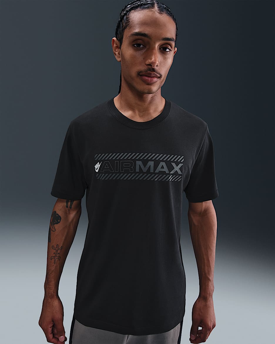 T-shirt Nike Air Max för män - Svart