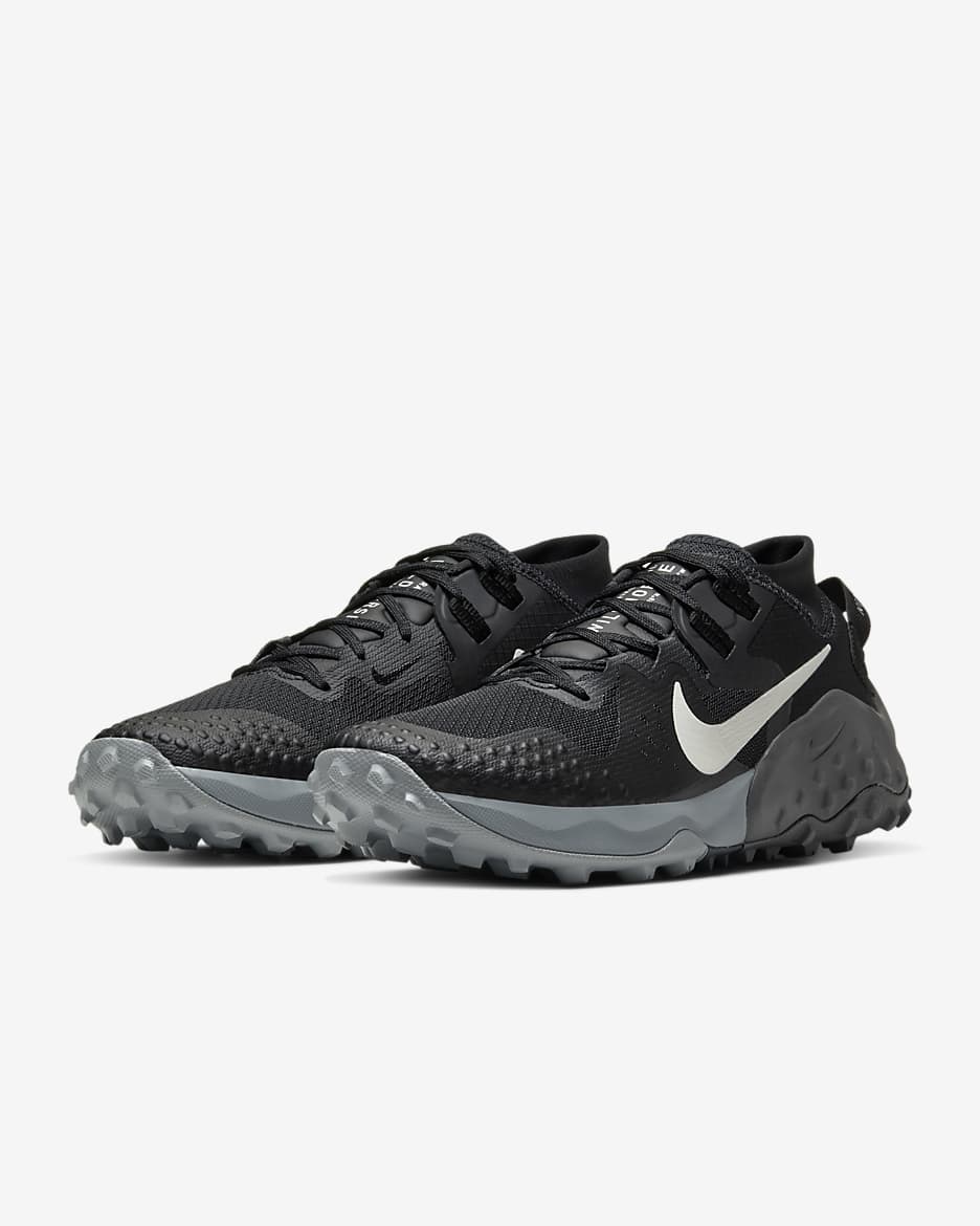 Nike Wildhorse 6 Women's Trail Running Shoes - Off-Noir/Black/Iron Grey/Spruce Aura