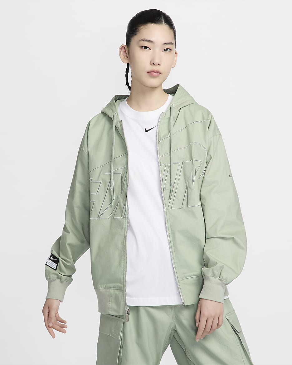 Nike Sportswear Women's Oversized Jacket - Jade Horizon/Mica Green