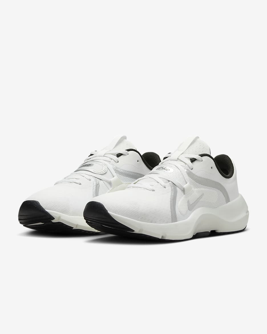 Nike In-Season TR 13 Premium-træningssko til kvinder - Summit White/Sail/sort/Metallic Silver