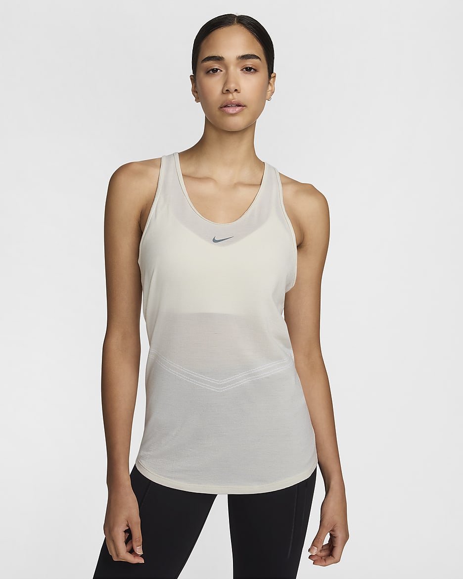 Nike Swift Dri-FIT løpeoverdel i ull til dame - Sail