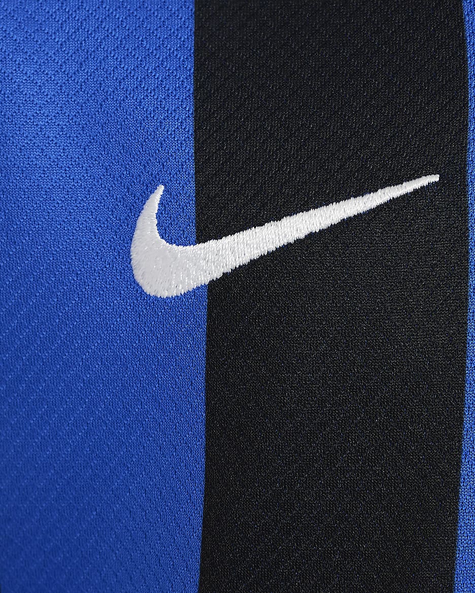 Inter Milan 2024/25 Stadium (hjemmedrakt) Nike Football Replica draktsett i tre deler til små barn - Lyon Blue/Svart/Lyon Blue/Hvit