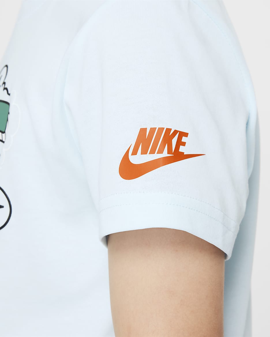 Nike "Just Do It"-Bubble-T-Shirt für jüngere Kinder - Glacier Blue