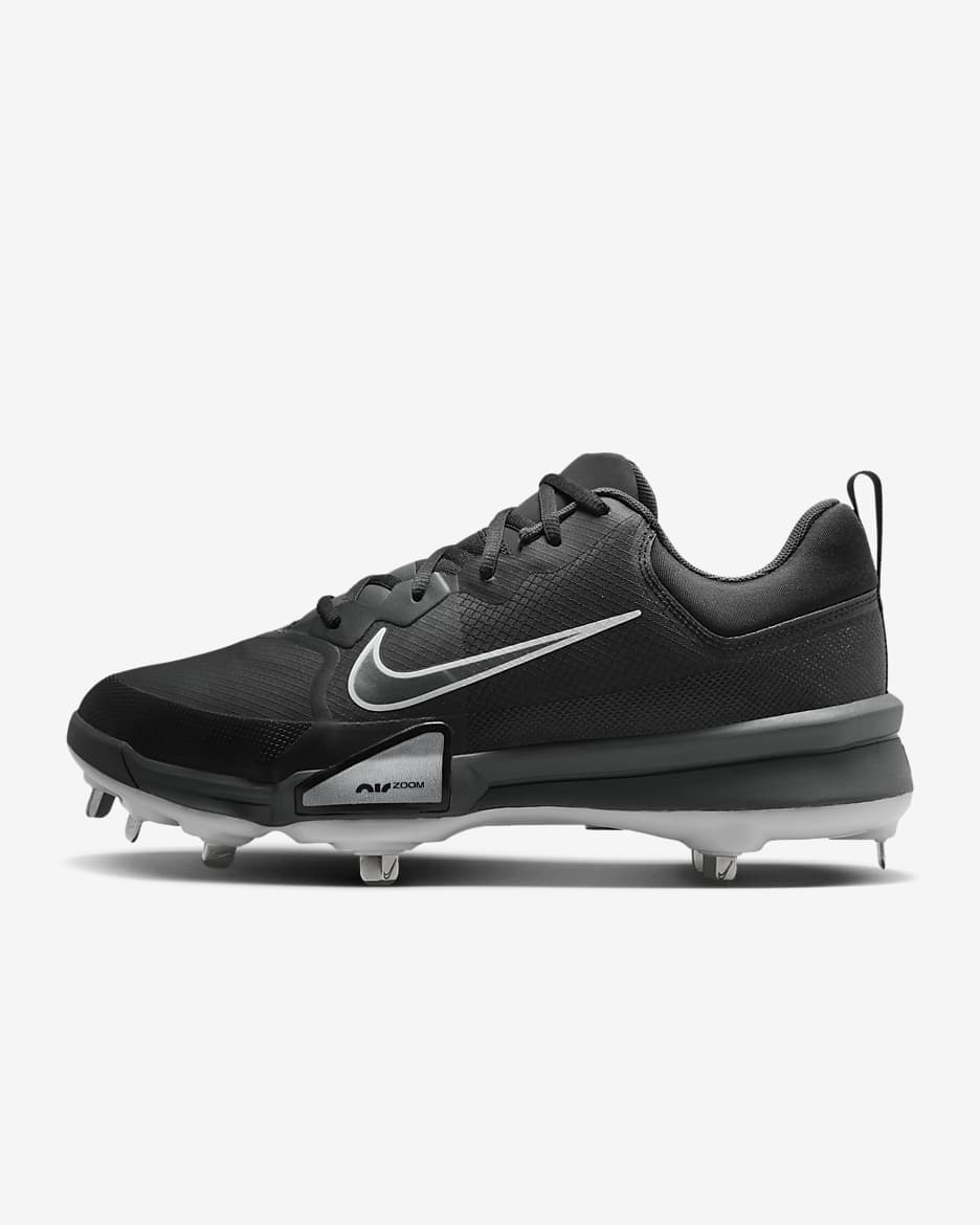 Tacos de béisbol Nike Force Zoom Trout 9 Pro - Negro/Antracita/Blanco/Plata metalizado