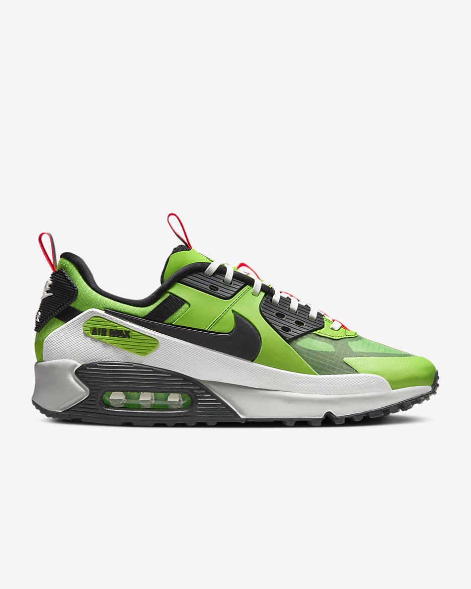 Tenis para hombre Nike Air Max 90 Drift - Verde acción/Blanco cumbre/Carmesí brillante/Negro