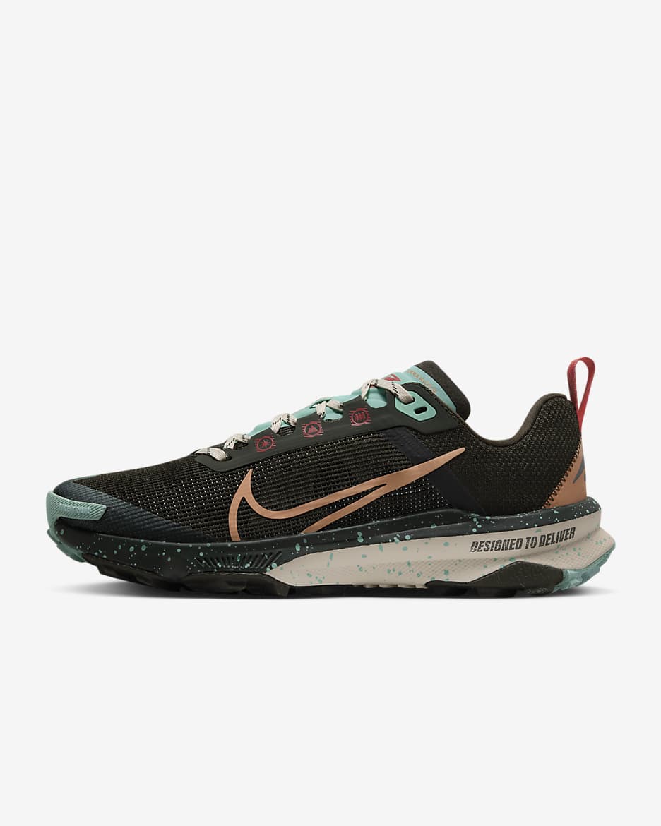 Nike Kiger 9 Women's Trail-Running Shoes - Sequoia/Emerald Rise/Guava Ice/Amber Brown