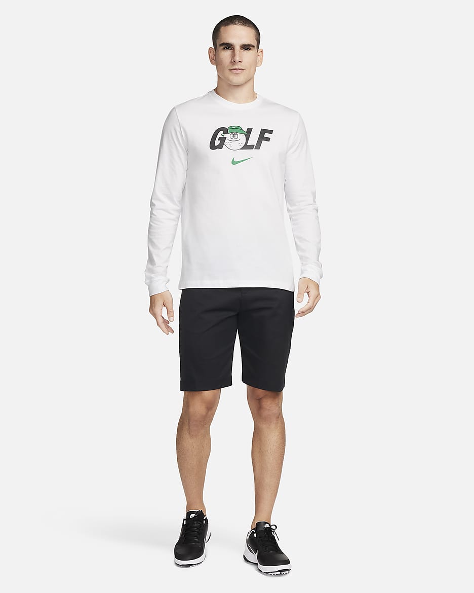 Nike Men's Long-Sleeve Golf T-Shirt - White