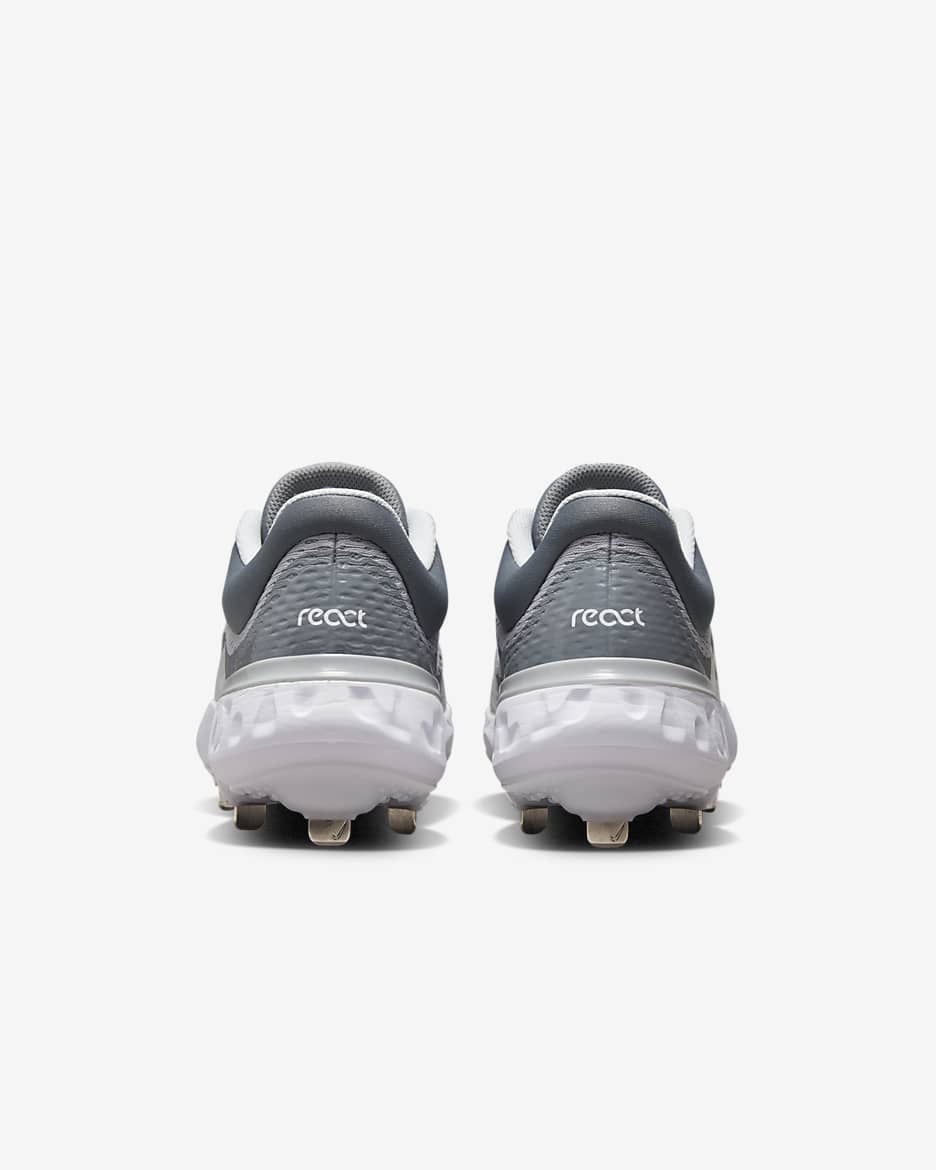 Nike Alpha Huarache Elite 4 Low Men's Baseball Cleats - Wolf Grey/Cool Grey/Pure Platinum/White