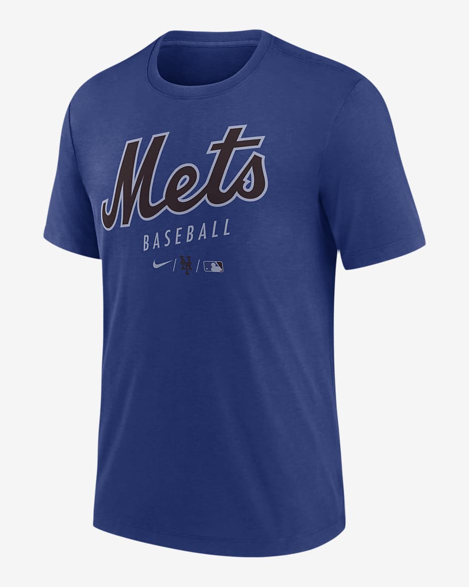 Playera para hombre Nike Dri-FIT Early Work (MLB New York Mets) - Azul enérgico