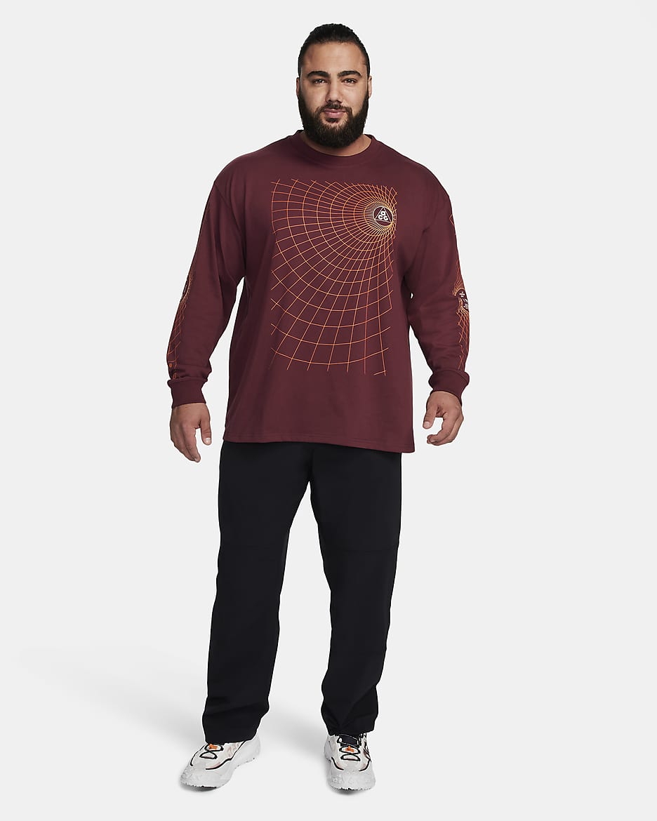 Nike ACG "Manhole" Men's Long-Sleeve T-Shirt - Night Maroon