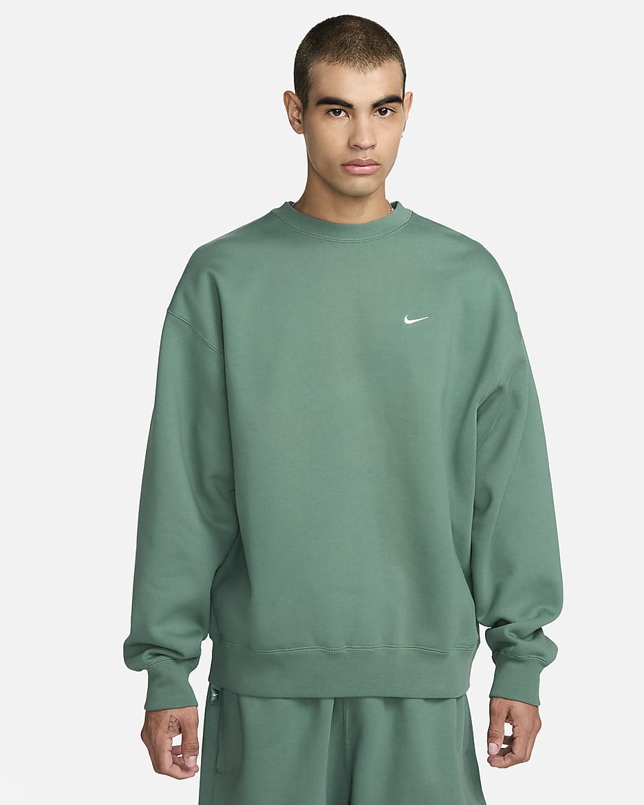 Męska bluza z dzianiny Nike Solo Swoosh - Bicoastal/Biel