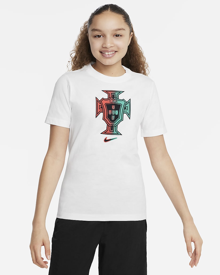 Portugal Older Kids' Nike Football T-Shirt - White