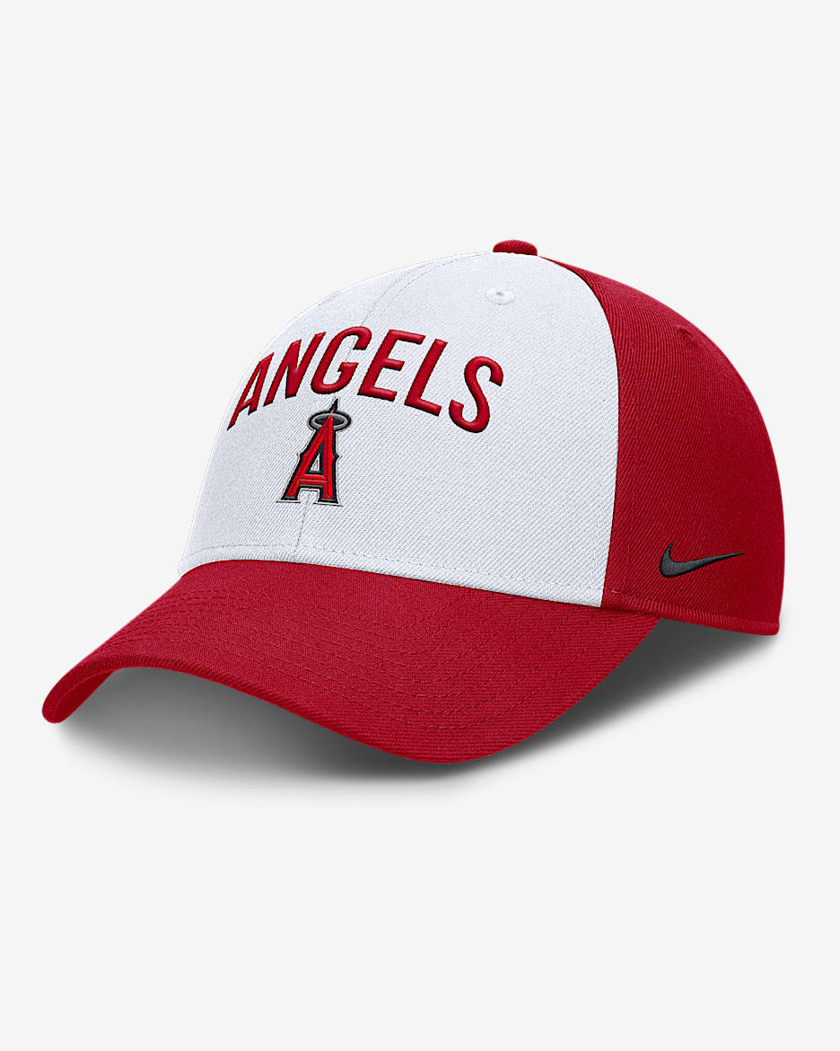 Los Angeles Angels Club Men's Nike Dri-FIT MLB Adjustable Hat - White